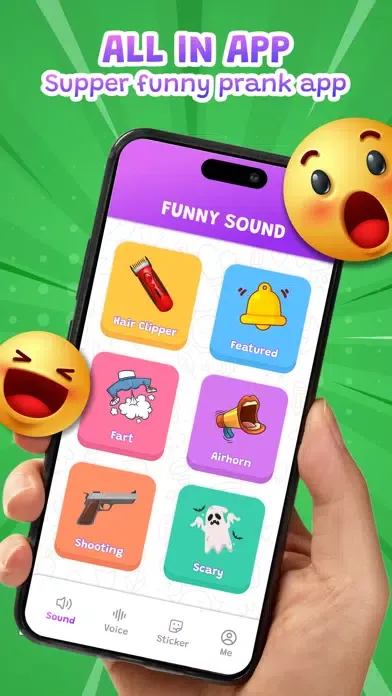 Tangkapan skrin Prank Sounds - Voice Changer