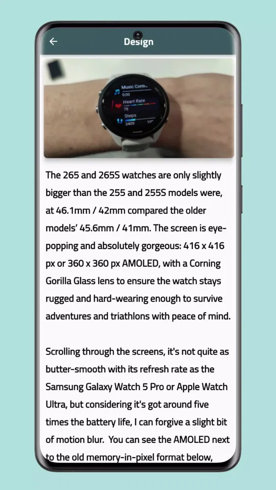 Garmin Forerunner 265 Guide应用截图
