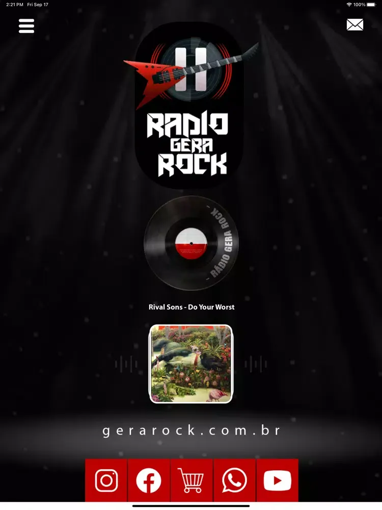 تصاویر Rádio Gera Rock. iPad 