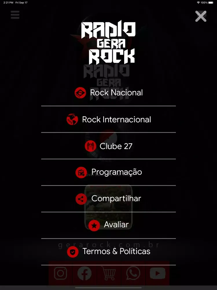 تصاویر Rádio Gera Rock. iPad 
