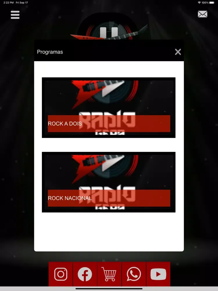 تصاویر Rádio Gera Rock. iPad 