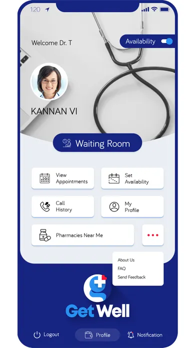 Tangkapan skrin Getwell Telemedicine