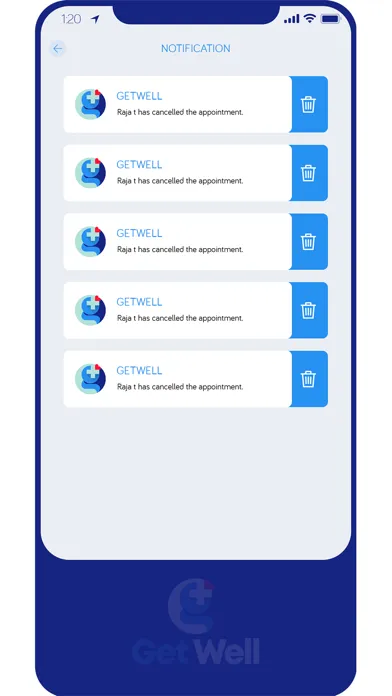 Tangkapan skrin Getwell Telemedicine