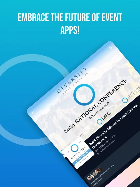 Capturas de pantalla de Diversify Conference 2024 iPad 