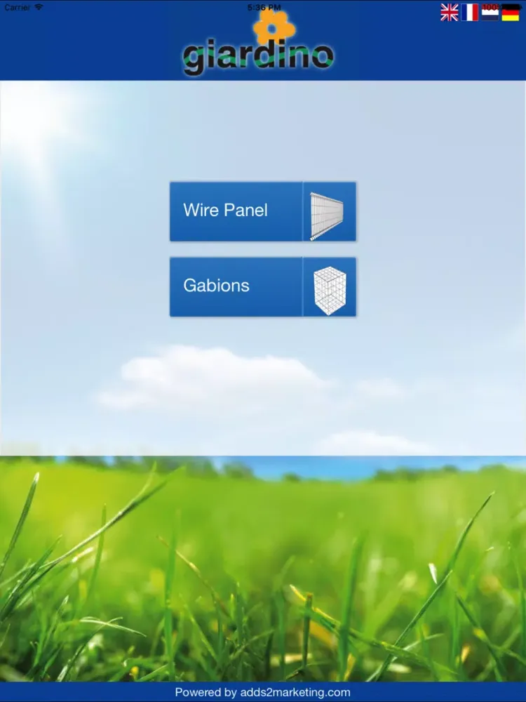 Tangkapan layar Giardino Tool iPad 