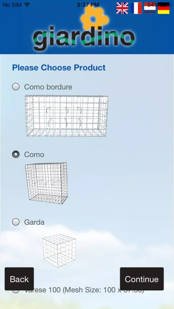 Tangkapan layar Giardino Tool