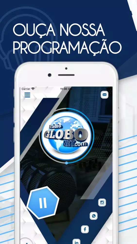 Screenshot di Rádio GloboNet.