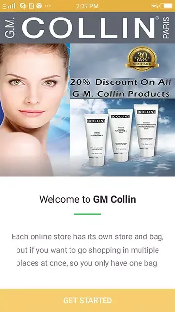 Tangkapan skrin GM Collin Products