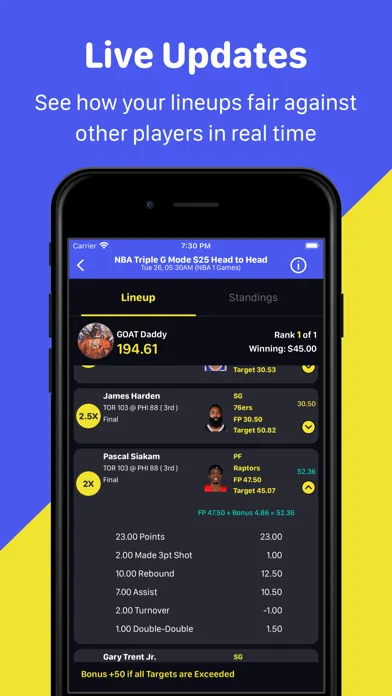 Goat Draft Fantasy Sports স্ক্রিনশট