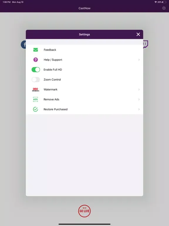 CastNow iPad  Screenshots
