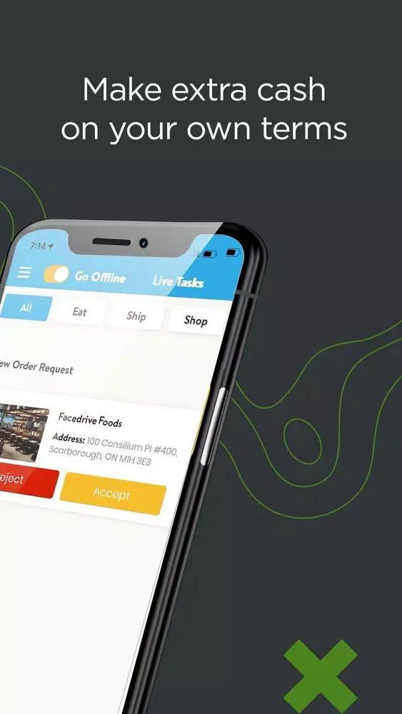 Facedrive Foods-Driver Partner Screenshots