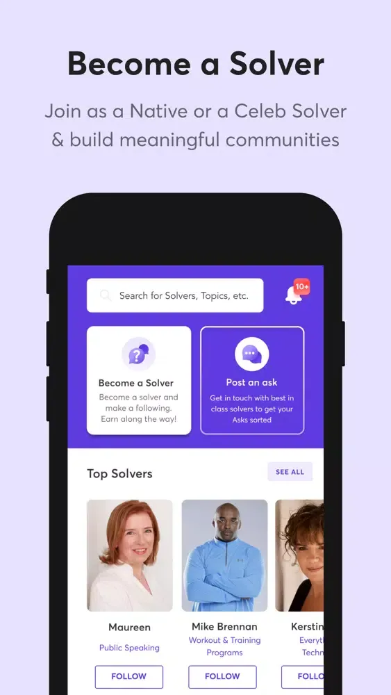 Sorted: Meet, Ask, Earn & Grow應用截圖