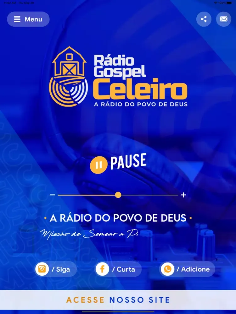 Capturas de pantalla de Rádio Gospel Celeiro iPad 