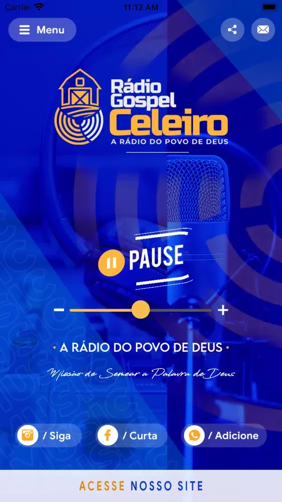 Capturas de pantalla de Rádio Gospel Celeiro