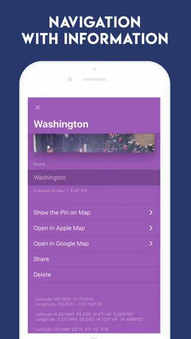 Скриншоты GPS Coordinates Converter App