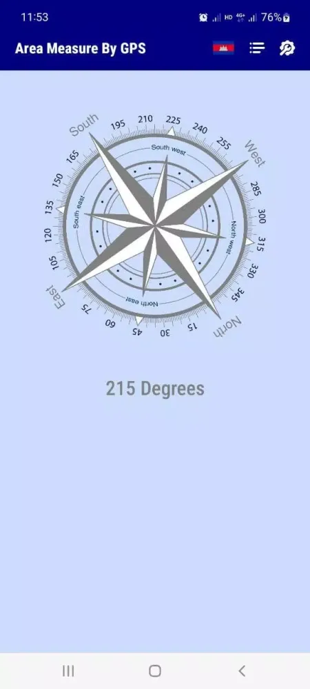 Ảnh chụp màn hình của Area Measure By GPS