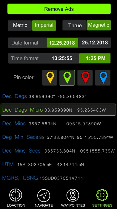 Captures d'écran de GPS Waypoint Navigation Z9