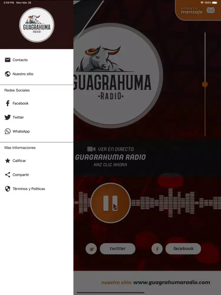 Guagrahuma Radio iPad  Screenshots