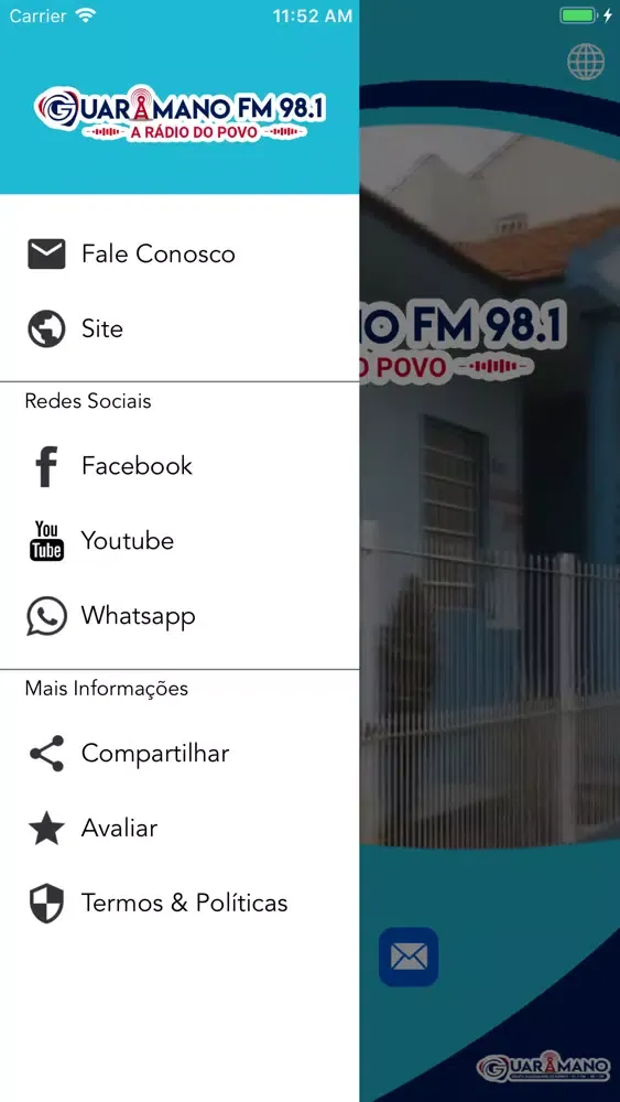 ภาพหน้าจอของ Rádio Guaramano FM 98.1
