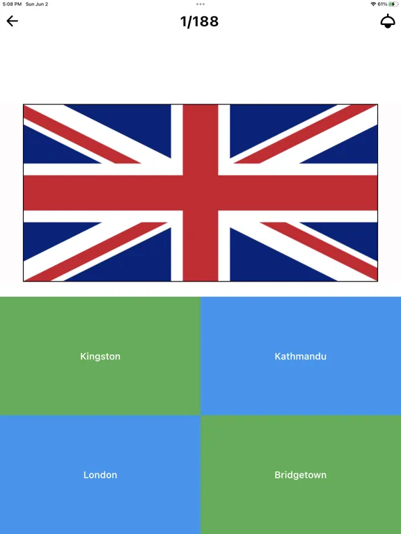 ภาพหน้าจอของ GUESS THE FLAGS - QUIZ iPad 