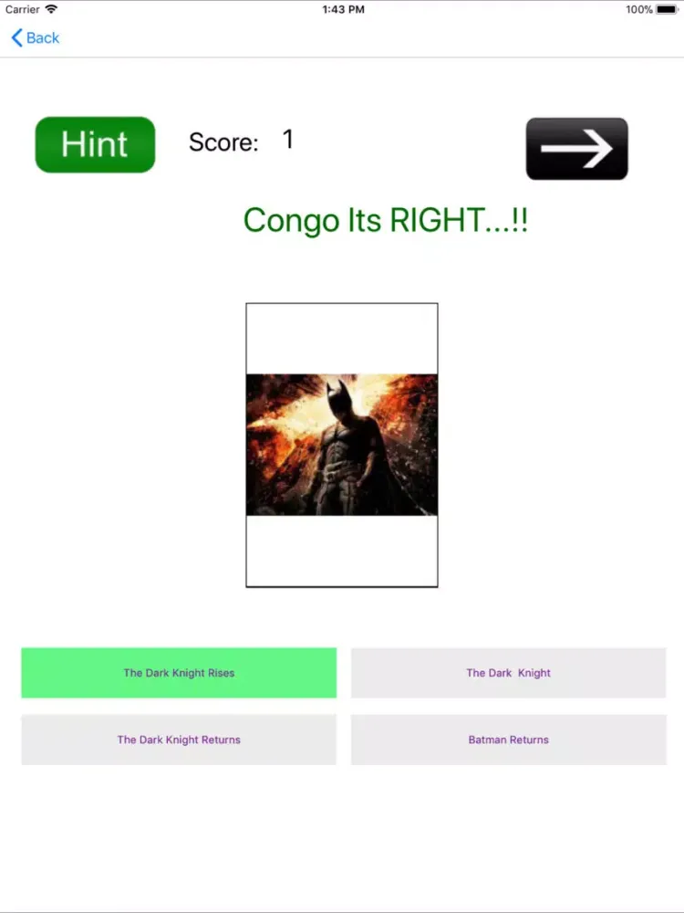 Ảnh chụp màn hình của Guess The Movie - A Quiz App iPad 
