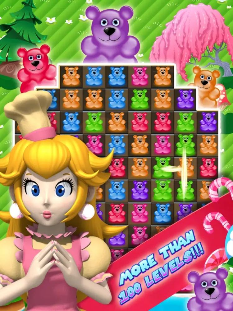 Capturas de tela do Gummy Mania - Match 3 Magic Candy Drop Treats Blaster Blitz Mania iPad 