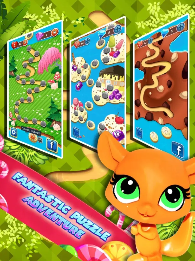 Capturas de tela do Gummy Mania - Match 3 Magic Candy Drop Treats Blaster Blitz Mania iPad 