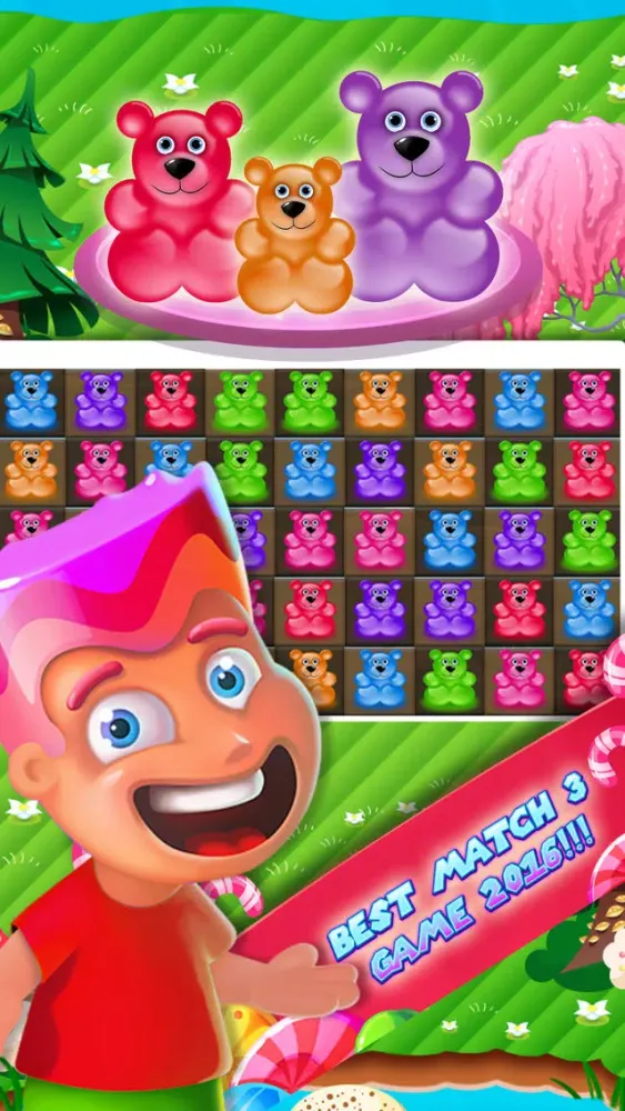 Capturas de tela do Gummy Mania - Match 3 Magic Candy Drop Treats Blaster Blitz Mania