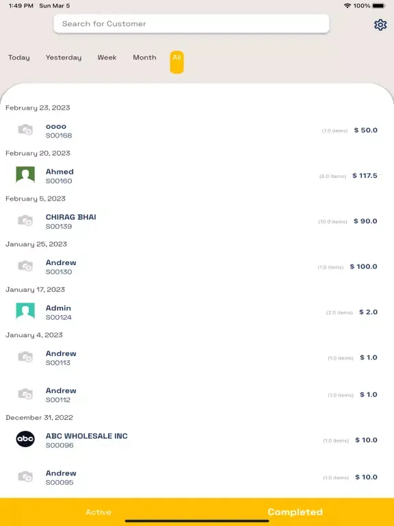 Скриншоты Guru ERP iPad 