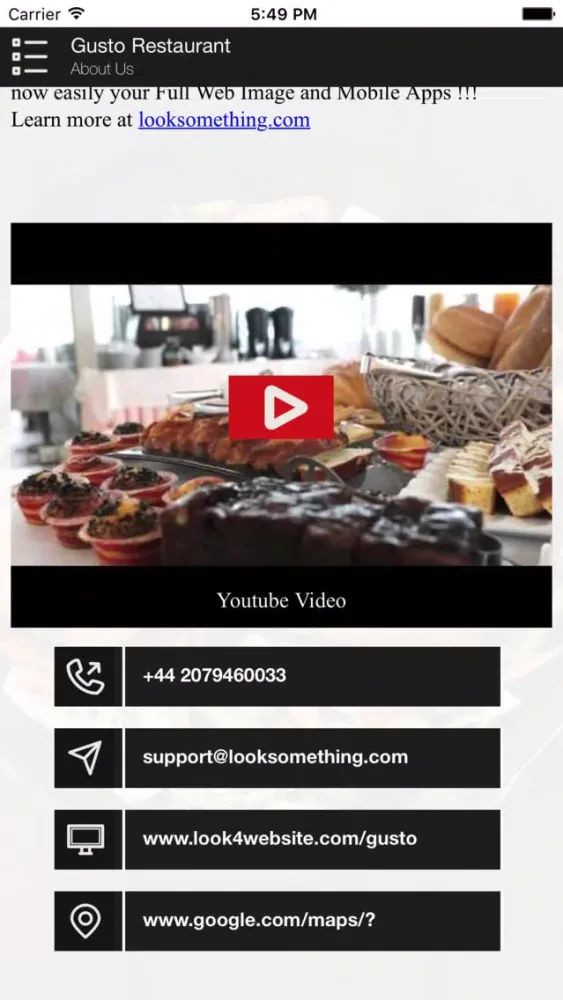 Gusto Restaurant应用截图