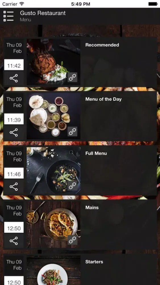 Gusto Restaurant应用截图