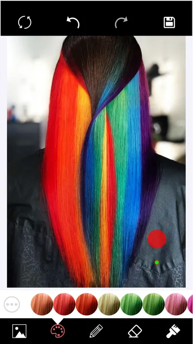 Hair Color Changer Editor Ekran Görüntüleri