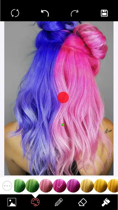 Hair Color Changer Editor Ekran Görüntüleri