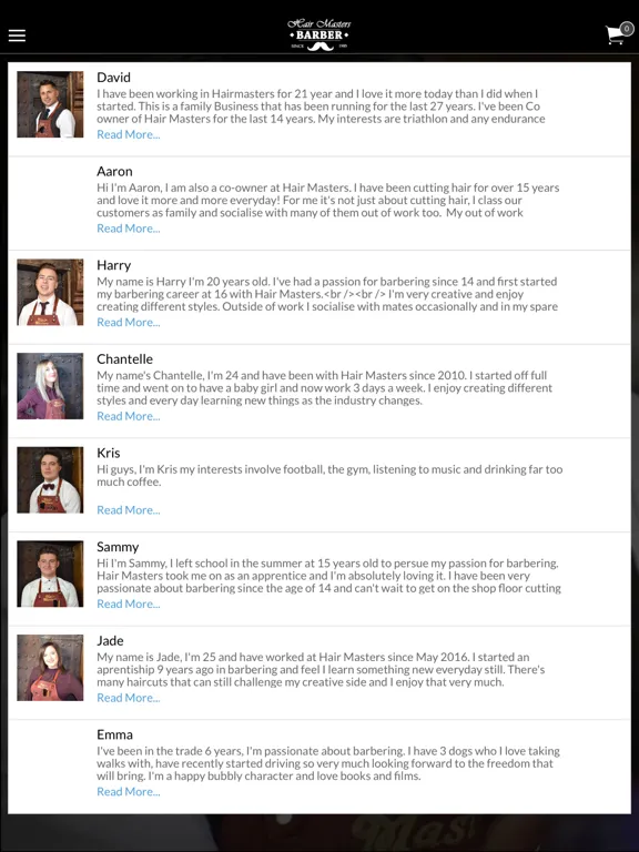 Screenshot di Hair Masters Barbers iPad 