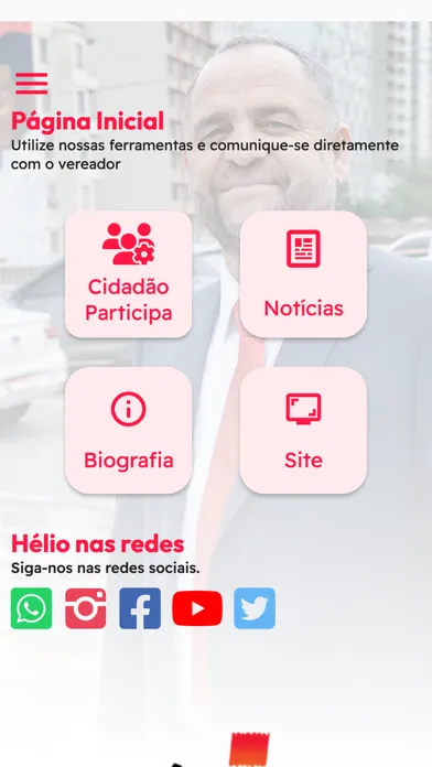 Captures d'écran de Vereador Helio Rodrigues