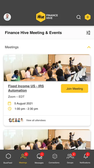Capturas de tela do Finance Hive