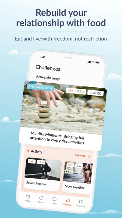 Capturas de pantalla de Holly Health Habit Coach