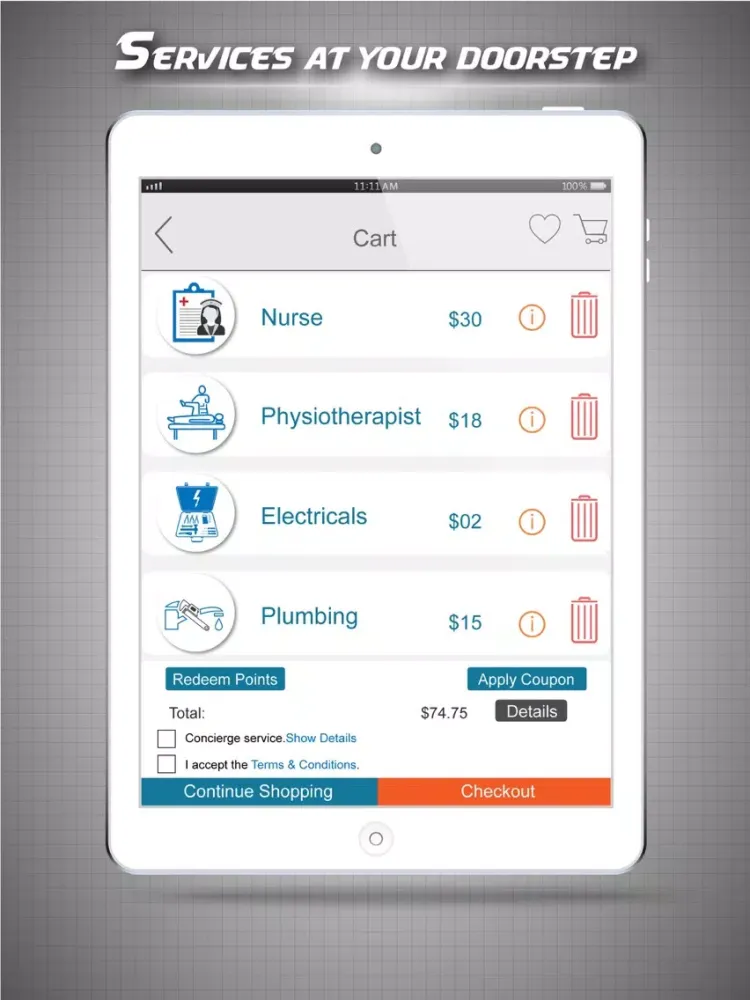 hometurph - Concierge Services in India iPad  স্ক্রিনশট