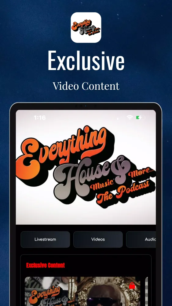 Screenshot di Chicago House Music App