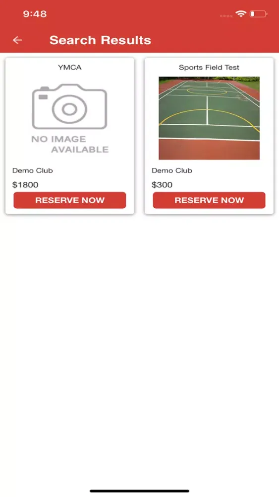 Tangkapan layar iClub Padel