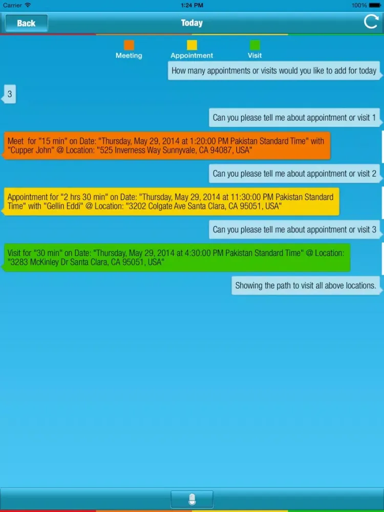 iDay Voice Planner iPad  Screenshots