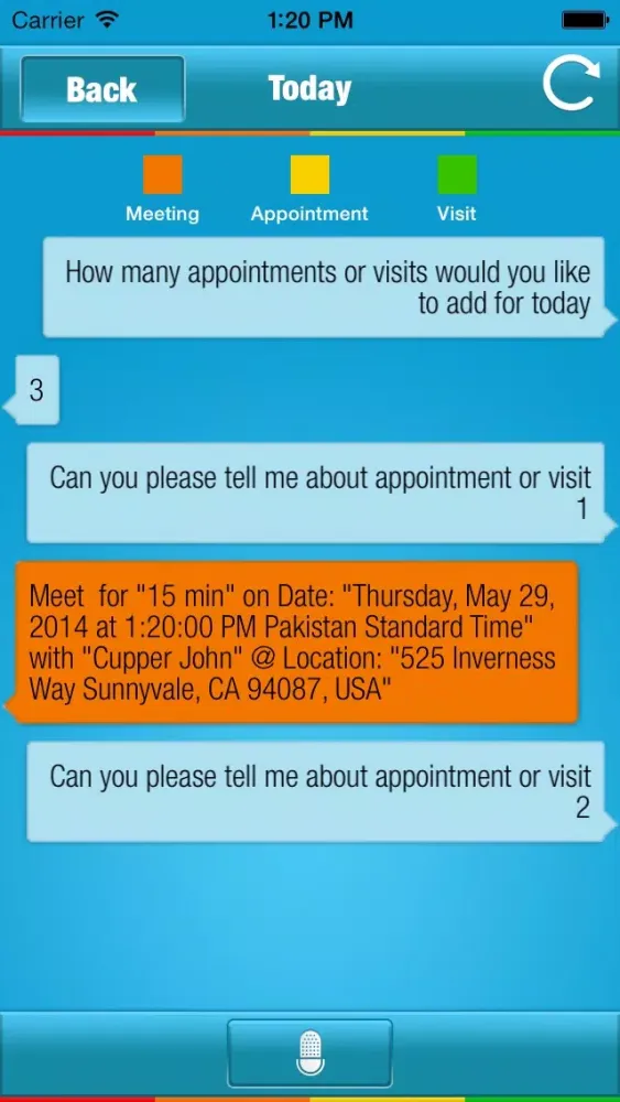 iDay Voice Planner Screenshots