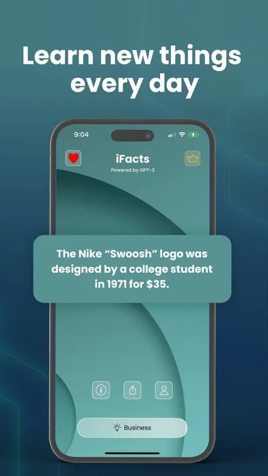 ภาพหน้าจอของ iFacts AI Powered Fun Facts 3