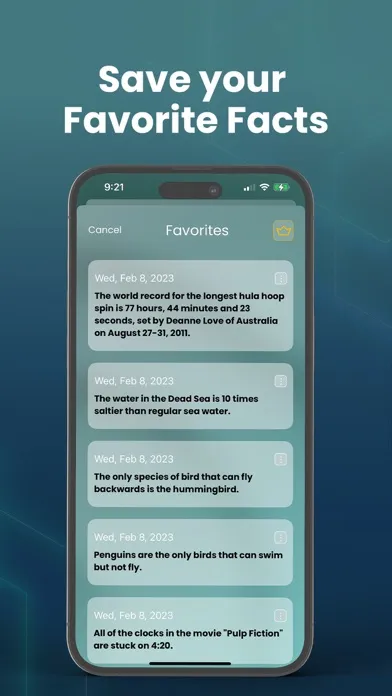 ภาพหน้าจอของ iFacts AI Powered Fun Facts 3