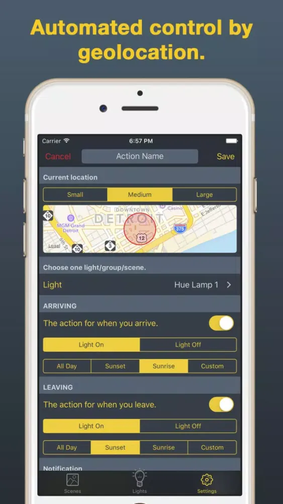 Ảnh chụp màn hình của iHue for Philips Hue - easy control of light