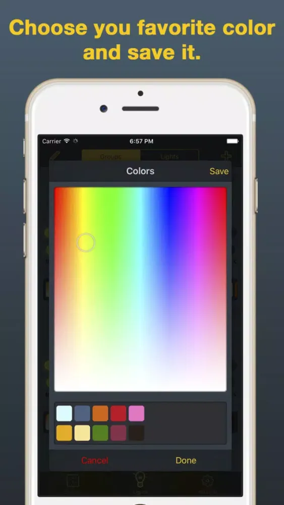 Ảnh chụp màn hình của iHue for Philips Hue - easy control of light