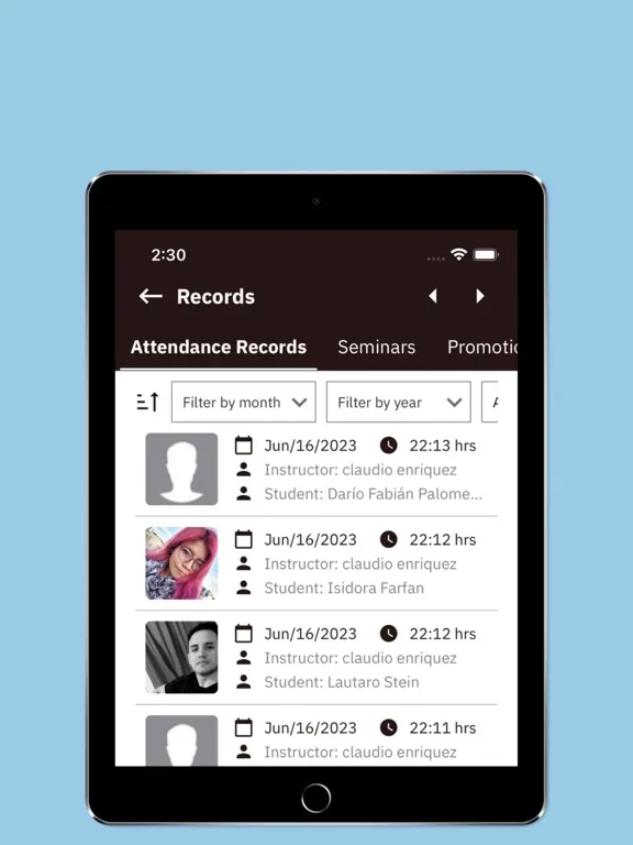 IKMF Passport iPad  Screenshots