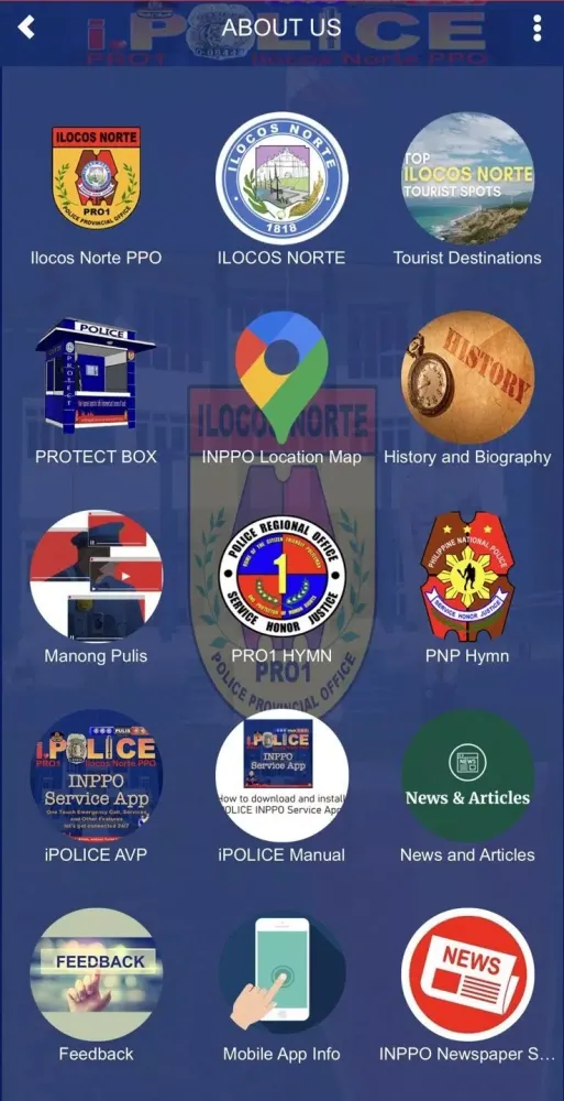i POLICE INPPO Service App Screenshots