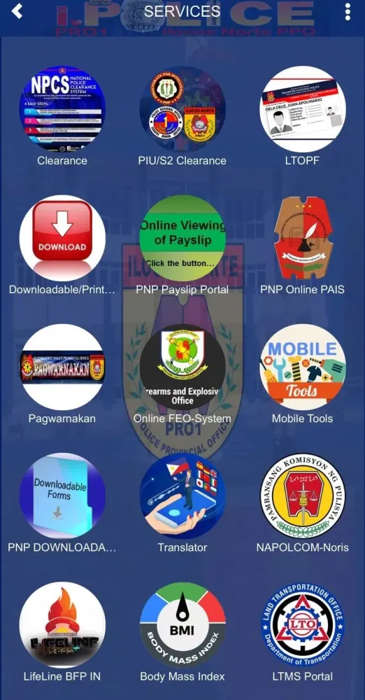 i POLICE INPPO Service App Screenshots