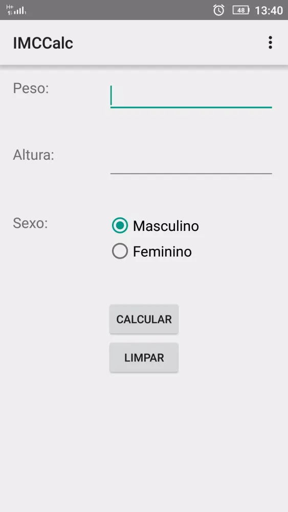 IMC Calc - Cálculo do IMC Screenshots